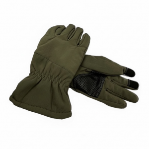 Перчатки SOFT SHELL зимние на флисе олива  Tactic