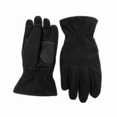 Перчатки SOFT SHELL зимние на флисе чорні Tactic